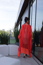Carregar imagem no visualizador da galeria, Kaftan Simplice Midi Laranja