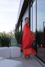 Carregar imagem no visualizador da galeria, Kaftan Simplice Midi Laranja