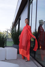 Carregar imagem no visualizador da galeria, Kaftan Simplice Midi Laranja