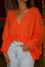 Carregar imagem no visualizador da galeria, Blusa Bufante Laranja