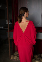 Carregar imagem no visualizador da galeria, Kaftan Bufante Lara Midi Vermelho