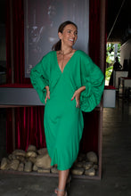 Carregar imagem no visualizador da galeria, Kaftan Bufante Lara Midi Verde