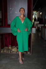 Carregar imagem no visualizador da galeria, Kaftan Bufante Lara Midi Verde