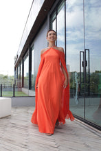Carregar imagem no visualizador da galeria, Vestido Olga Laranja