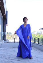 Carregar imagem no visualizador da galeria, Kaftan Verônica Azul Royal