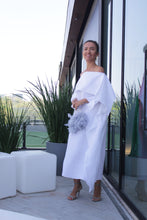 Carregar imagem no visualizador da galeria, Kaftan Esther Linho Branco