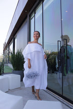 Carregar imagem no visualizador da galeria, Kaftan Esther Linho Branco
