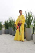 Carregar imagem no visualizador da galeria, Kaftan Slim Estrelícia Amarelo