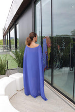 Carregar imagem no visualizador da galeria, Kaftan Gardênia Azul Royal