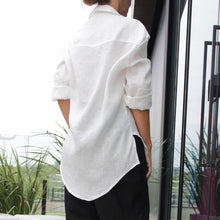 Carregar imagem no visualizador da galeria, Camisa Linho Branca