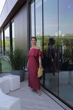 Carregar imagem no visualizador da galeria, Kaftan Esther Linho Marsala