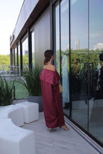 Carregar imagem no visualizador da galeria, Kaftan Esther Linho Marsala