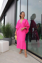 Carregar imagem no visualizador da galeria, Kaftan Bufante Lara Midi Pink