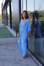 Carregar imagem no visualizador da galeria, Kaftan Nó Azul Céu