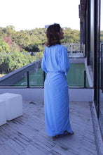 Carregar imagem no visualizador da galeria, Kaftan Nó Azul Céu