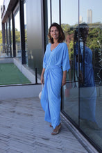 Carregar imagem no visualizador da galeria, Kaftan Nó Azul Céu