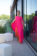 Carregar imagem no visualizador da galeria, Vestido Raquel Pink e Laranja