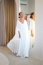 Carregar imagem no visualizador da galeria, Kaftan Bárbara Branco
