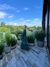 Carregar imagem no visualizador da galeria, Kaftan Simplice Dois Tons Verde