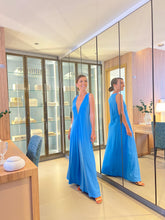 Cargar imagen en el visor de la galería, Vestido Florença Azul Celeste