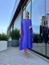 Cargar imagen en el visor de la galería, Kaftan Moldura Midi - Lavanda e Fúcsia