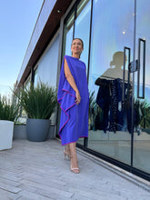 Cargar imagen en el visor de la galería, Kaftan Moldura Midi - Lavanda e Fúcsia