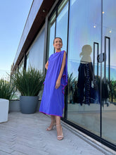 Cargar imagen en el visor de la galería, Kaftan Moldura Midi - Lavanda e Fúcsia