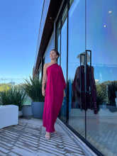 Cargar imagen en el visor de la galería, Vestido Lola Dupla Face Cereja e Pink