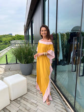 Carregar imagem no visualizador da galeria, Kaftan Dulce Mostarda e Nude