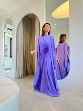 Cargar imagen en el visor de la galería, Kaftan Simplice Lavanda + Flor