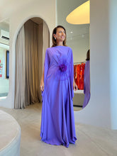Cargar imagen en el visor de la galería, Kaftan Simplice Lavanda + Flor