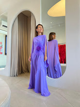 Cargar imagen en el visor de la galería, Kaftan Simplice Lavanda + Flor