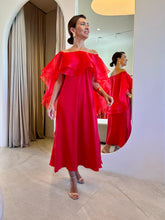 Carregar imagem no visualizador da galeria, Vestido Loris babado duplo em organza