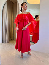 Carregar imagem no visualizador da galeria, Vestido Loris babado duplo em organza