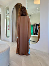Carregar imagem no visualizador da galeria, Kaftan Simplice Dois Tons Chocolate e Tifany