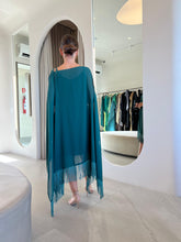 Cargar imagen en el visor de la galería, Kaftan Simplice Franjas Midi