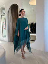 Cargar imagen en el visor de la galería, Kaftan Simplice Franjas Midi