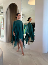 Cargar imagen en el visor de la galería, Kaftan Simplice Franjas Midi