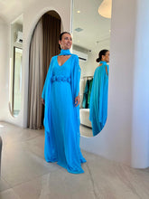Cargar imagen en el visor de la galería, Kaftan Lucia Azul Serenity