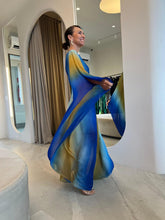 Cargar imagen en el visor de la galería, Kaftan Simplice Degradê Azul