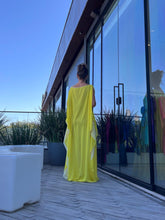 Cargar imagen en el visor de la galería, Kaftan Simplice Dois Tons Amarelo
