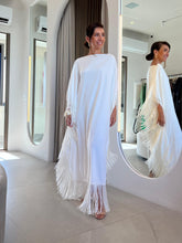 Cargar imagen en el visor de la galería, Kaftan Simplice Franjas Branco