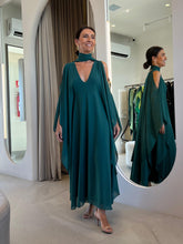 Cargar imagen en el visor de la galería, Kaftan Verônica Verde + Faixa