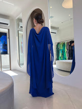 Cargar imagen en el visor de la galería, Kaftan Bárbara Azul + Flor