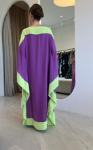 Carregar imagem no visualizador da galeria, Kaftan Bordas Roxo e Amarelo