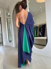 Carregar imagem no visualizador da galeria, Vestido Lola Dupla Face Marinho e Verde