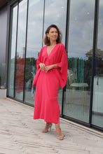 Carregar imagem no visualizador da galeria, Kaftan Helô Midi Vermelho