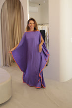 Carregar imagem no visualizador da galeria, Kaftan Moldura Lavanda e Laranja
