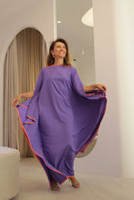 Carregar imagem no visualizador da galeria, Kaftan Moldura Lavanda e Laranja