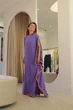 Carregar imagem no visualizador da galeria, Kaftan Moldura Lavanda e Laranja